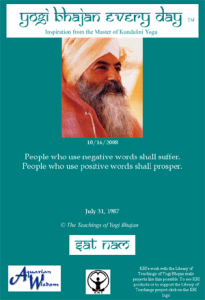 Frase de Yogi Bhajan