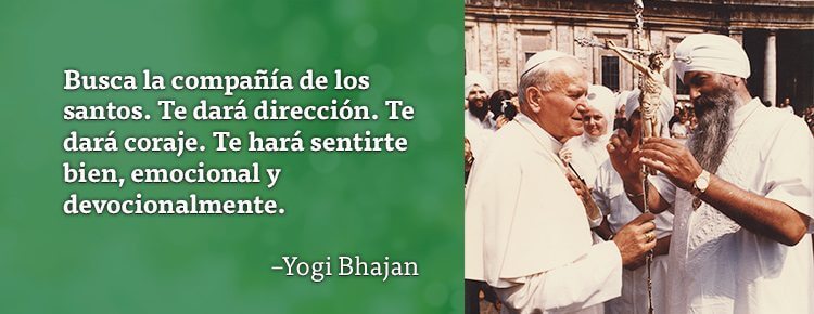 Juan Pablo Segundo con Yogi Bhajan