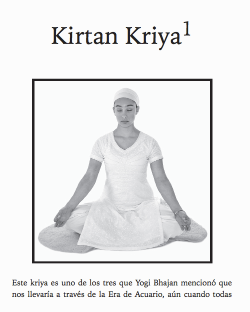 Kirtan Kriya en ebook Transformación Volumen uno.